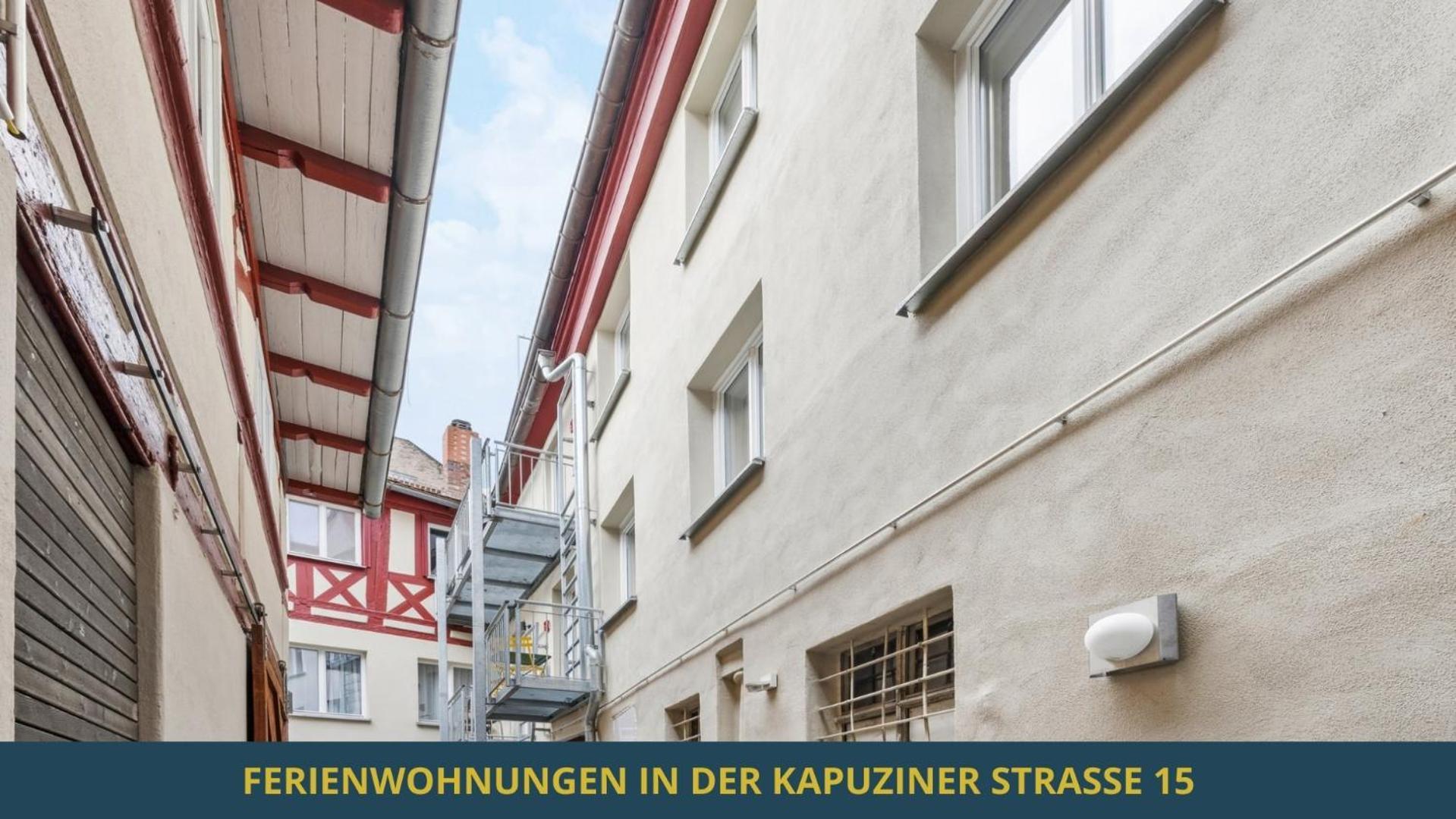 Apartment Neu Kapapart15 - 6 Schoene Fewos Mit Einbaukueche, Bad Und Balkon In Der Altstadt Auf Bambergs Insel *